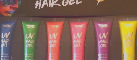 Splashes & Spills 6pk UV Charged florescent Gel - Picture 1 of 2